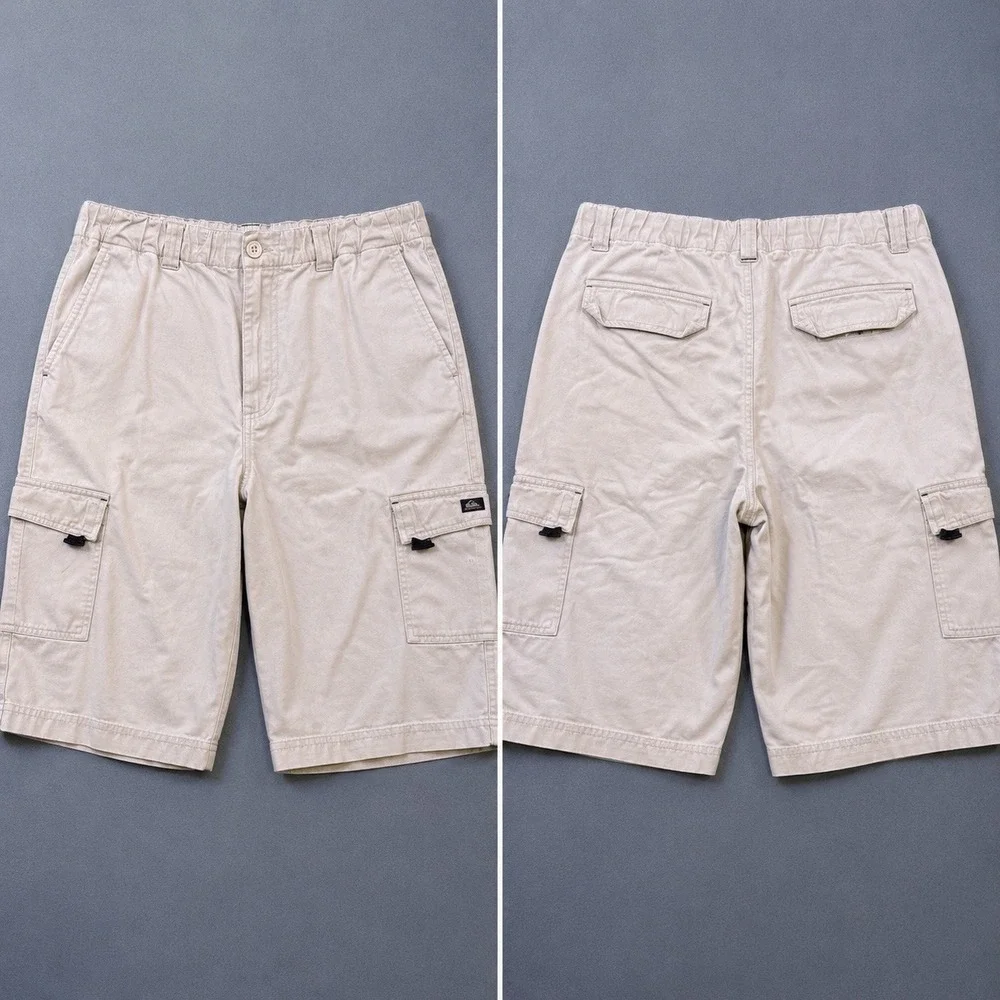 OP Ocean Pacific Men's 40 Cargo Shorts TAN BEIGE Multi-Pocket